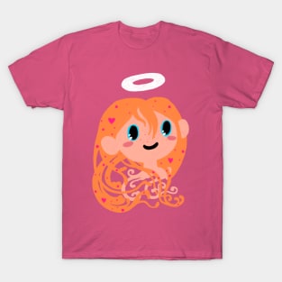 I rarely see illustrated redheads with pink accessories T-Shirt